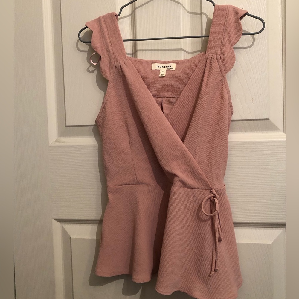 Pink Peplum Top